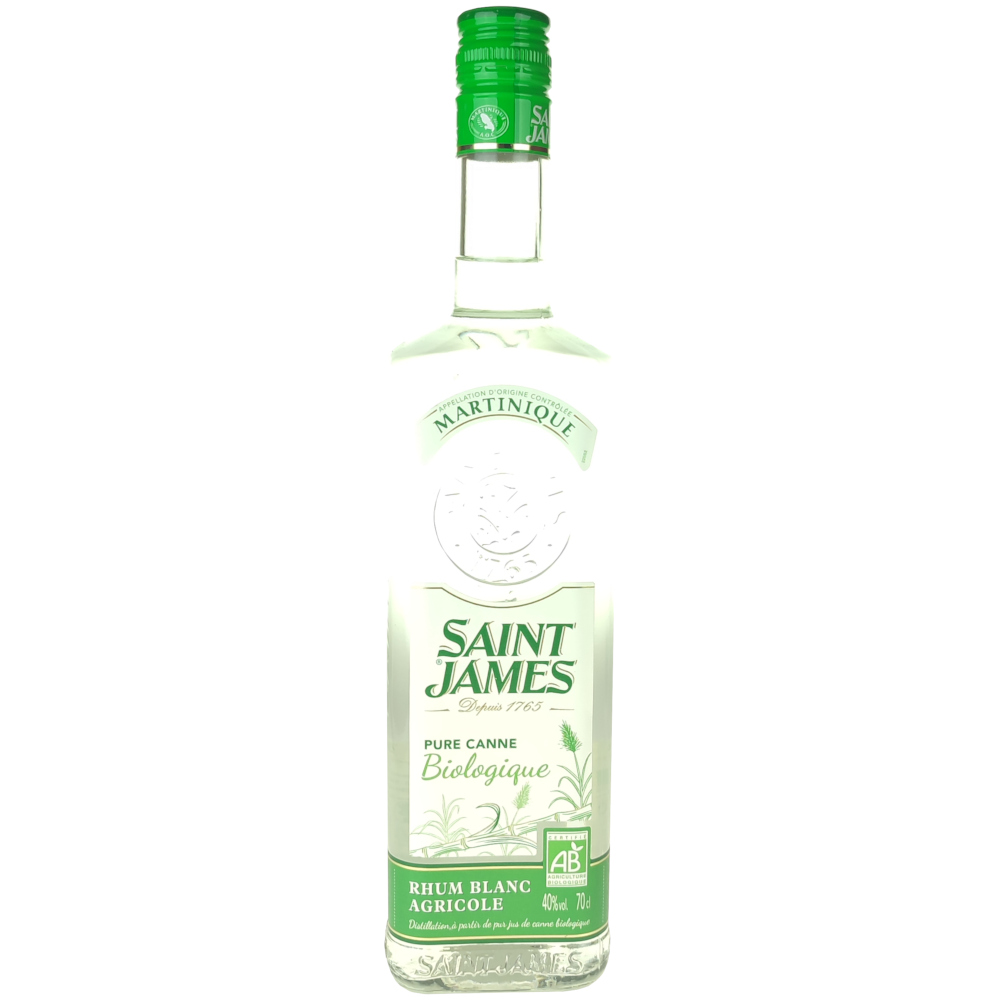 Saint James Pure Canne Bio 40 Rhum de la Martinique
